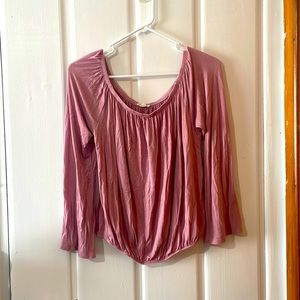 Beautiful pink off the shoulder top
